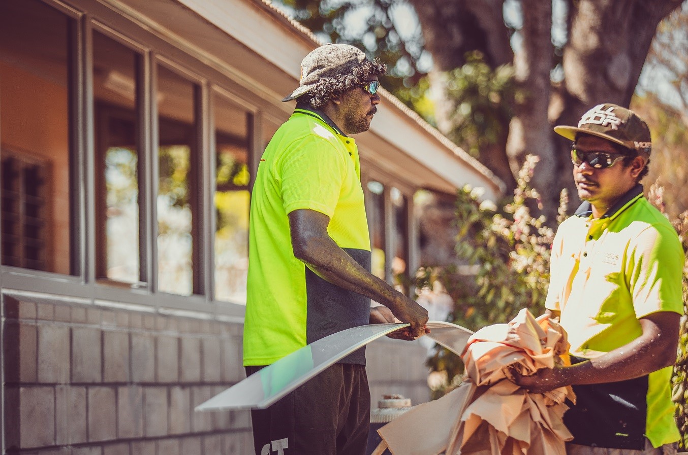 DT Hobbs employees work on housing projects